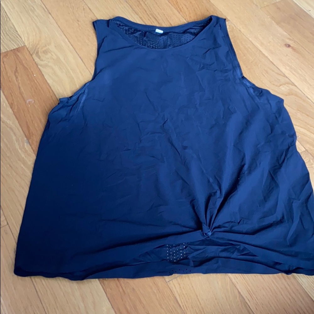 LULU LEMON black dri sweat tank